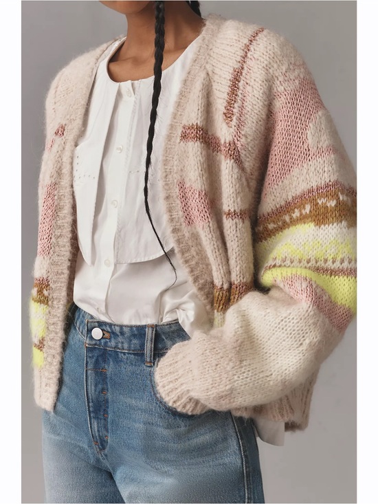 Anthropologie Sweaters - Pilcro Anthropologie Oversized Open Front Cardigan Sweater Large XL NWT